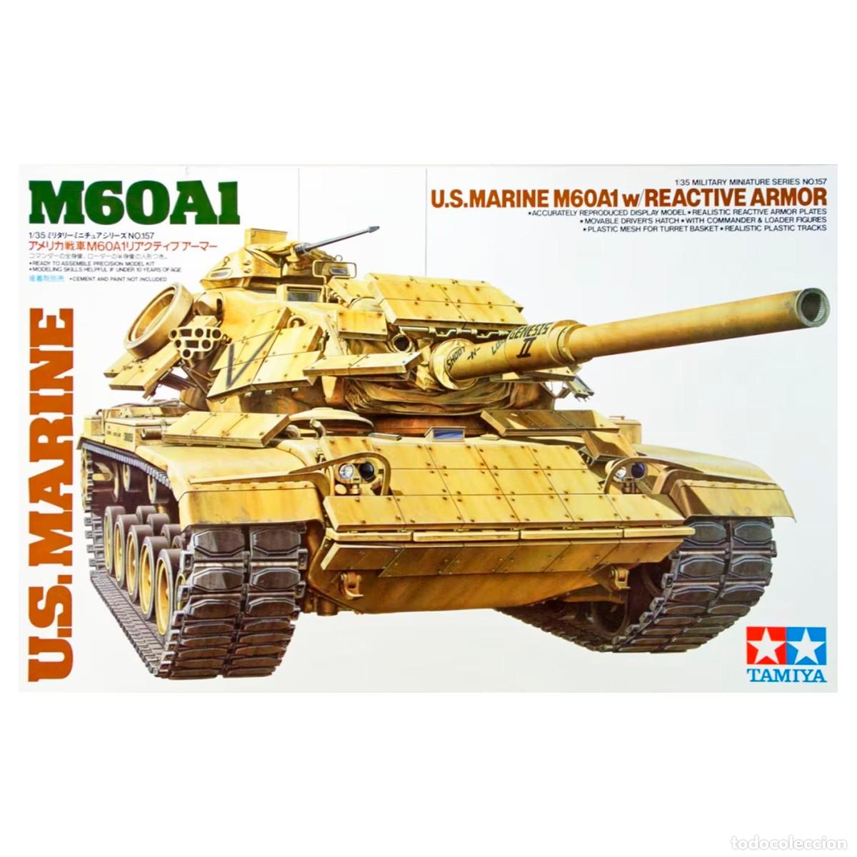 Maquetas: Maqueta Tamiya Escala 1/35 Blindado U.S.Marine M60A1