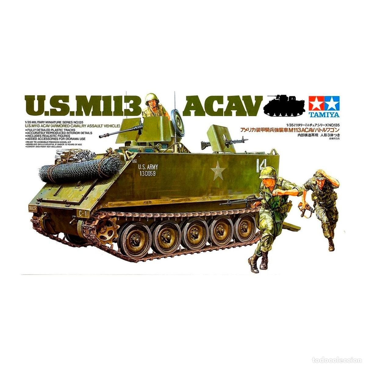 Maquetas: Maqueta Tamiya Escala 1/35 M113 ACAV con soldados
