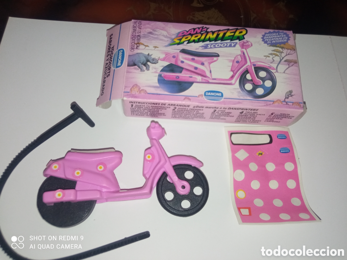 Maquetas: DAN SPRINTER (scooty) promoci&oacute;n Danone a&ntilde;os 90s