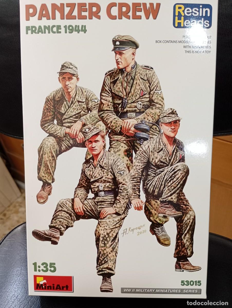 Maquetas: Maqueta Miniart Tripulaci&oacute;n Panzer Francia 1944 Escala /35 Precintada