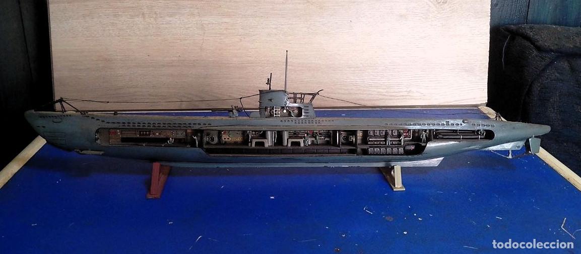 Maquetas: maqueta submarino aleman U-47 casco abierto, escala 1/125 Revell