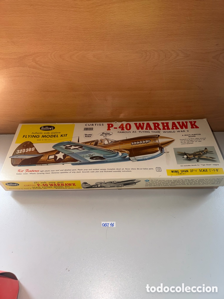 Maquetas: GUILLOW's P-40 Warhawk
