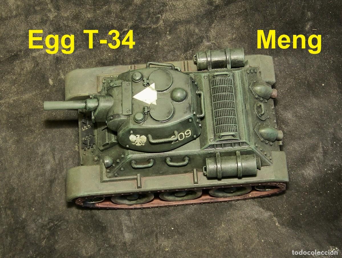 Maquetas: T-34 polaco, Modelo 1943, Micky Maus, Meng Egg Tank
