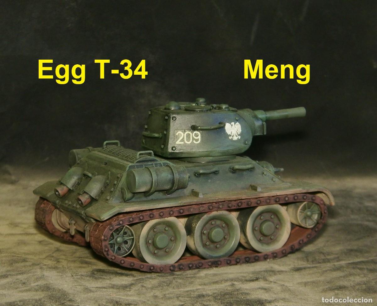 Maquetas: T-34 polaco, Modelo 1943, Micky Maus, Meng Egg Tank - Foto 3