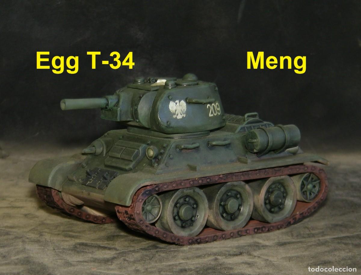 Maquetas: T-34 polaco, Modelo 1943, Micky Maus, Meng Egg Tank - Foto 5