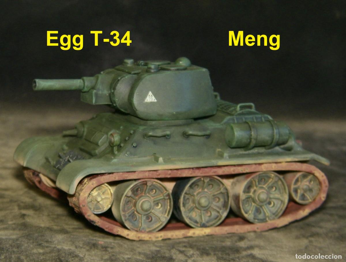 Maquetas: T-34 Mod 1943, ruedas de acero, Micky Maus , Meng Egg - Foto 2