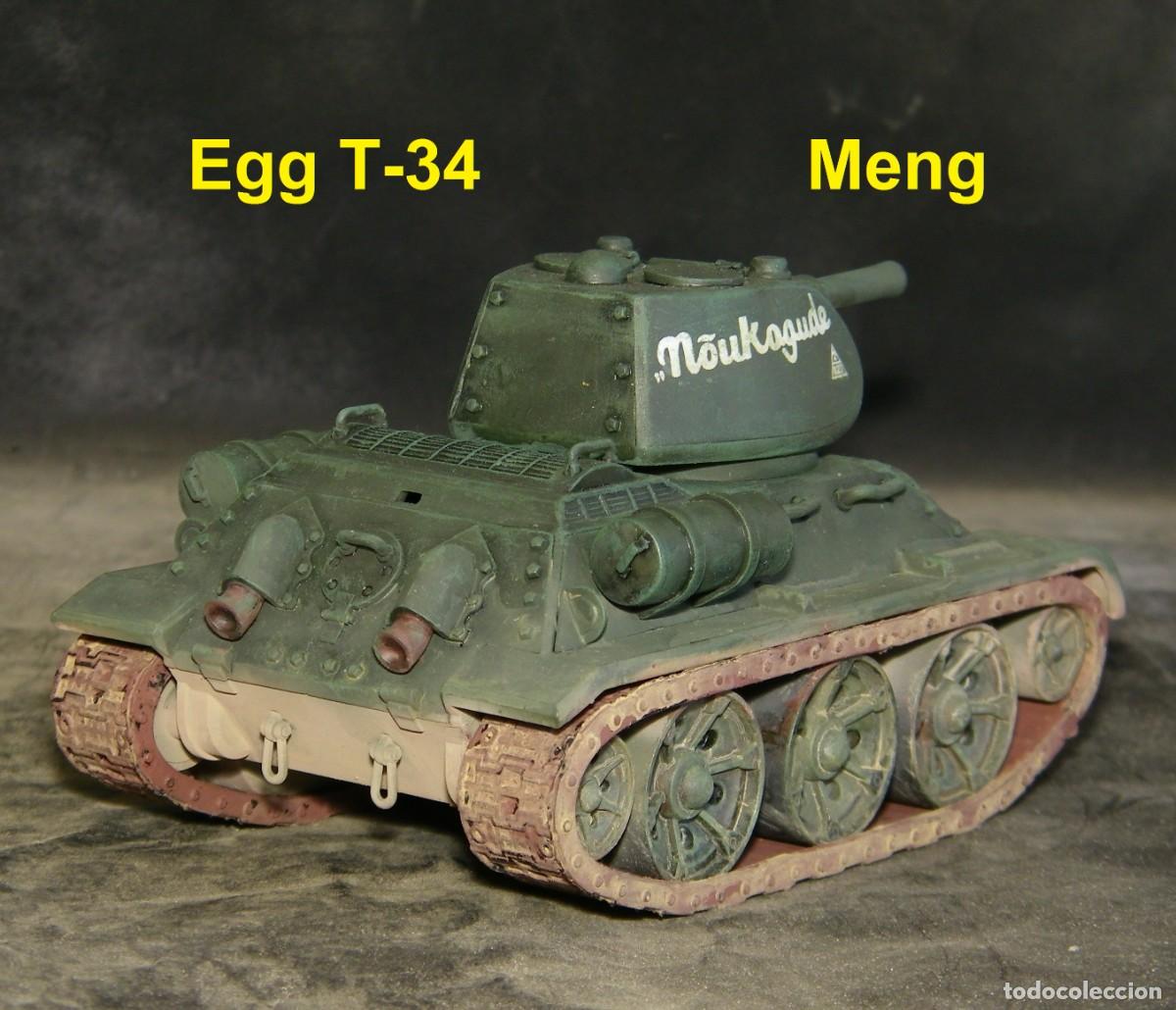 Maquetas: T-34 Mod 1943, ruedas de acero, Micky Maus , Meng Egg - Foto 3