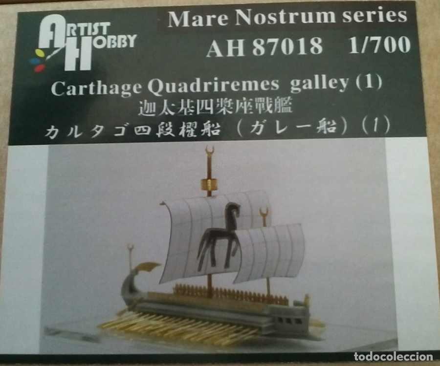 Maquetas: ARTIST HOBBY 1/700: Carthage Quadriremes y Quinquereme galley - Ref AH87018 y 87020
