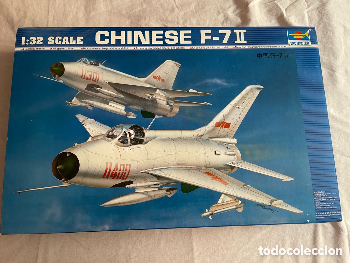 Maquetas: Chinese F-7 II (MIG-21) 1:32 TRUMPETER 02216 maqueta avi&oacute;n