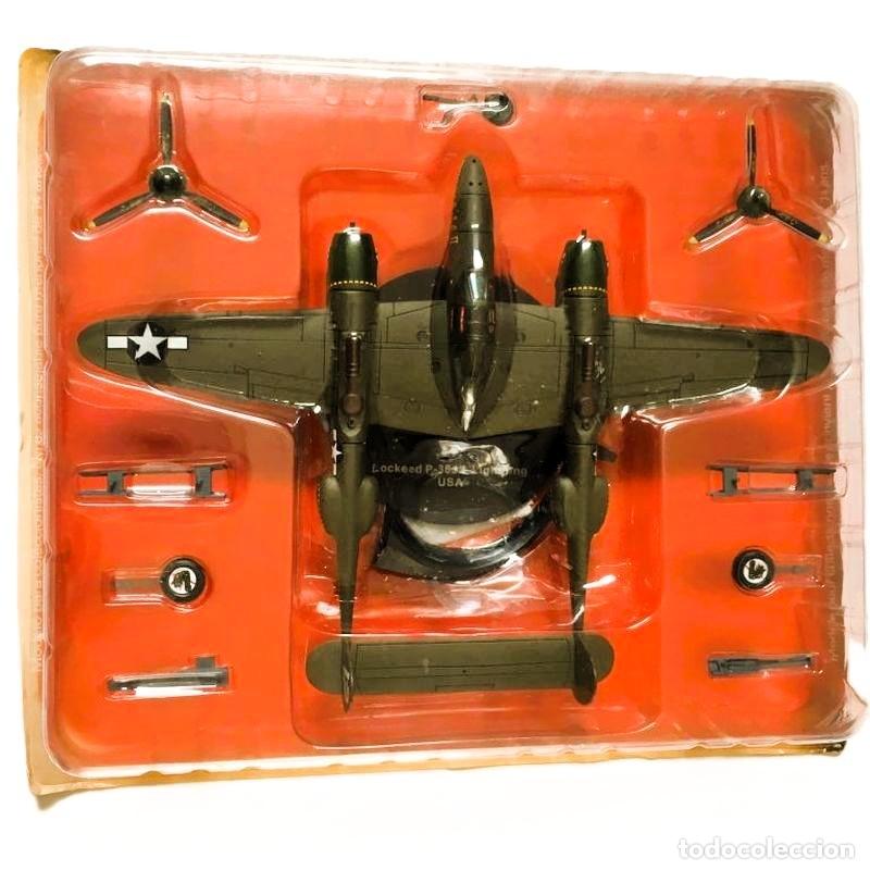 Maquetas: Lockheed P-38J Lightning, 80th FG, 459th FS &rdquo;Twin Dragons&rdquo;, &rdquo;Haleakala II&rdquo;. 1:72 Altaya. Cazas 2&ordf;GM