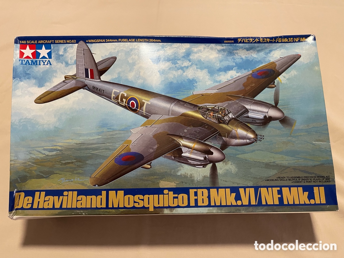Maquetas: De Havilland Mosquito FB Mk.VI/NF Mk.II 1:48 TAMIYA 62062 maqueta avi&oacute;n