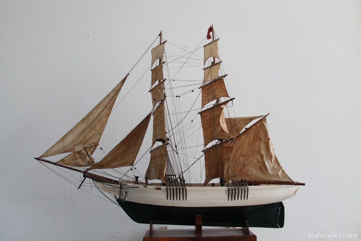 Maquetas: Bergant&iacute;n - Goleta impresionante. Gran maqueta a restaurar