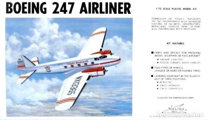 Maquetas: WILLIAMS BROS - Boeing 247 Airliner 1/72 72247