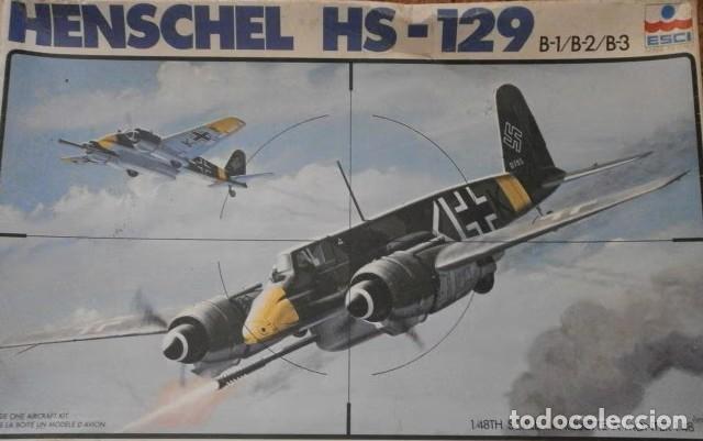 Maquetas: ESCI - Henschel Hs-129 B-1/B-2/B-3 LEER DESCRIPCION 1/48 4002