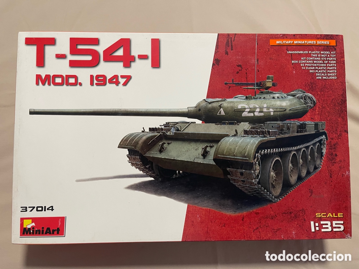 Maquetas: T-54-I Mod. 1947 1:35 MINIART 37014 maqueta carro tanque soviet