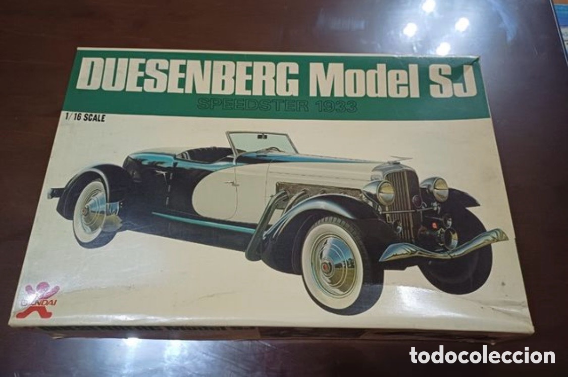 Maquetas: Maqueta Duesenberg Model SJ Speedster 1933 (1933 Boattail SJ Weymann) - Bandai 1/16 Vintage