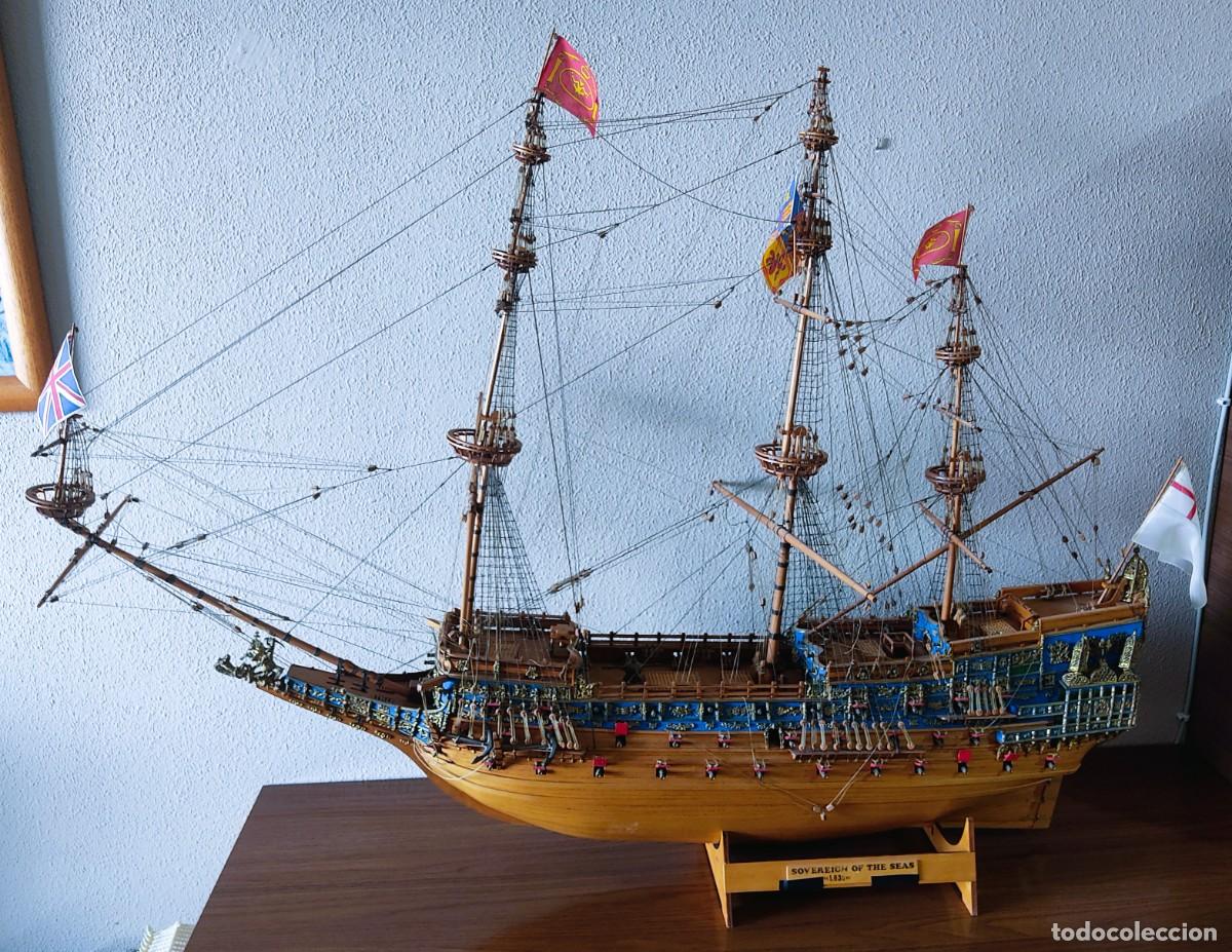 Maquetas: PRECIOSA GRAN MAQUETA ARTESANAL DEL GALEON SOVEREIGN OF THE SEAS