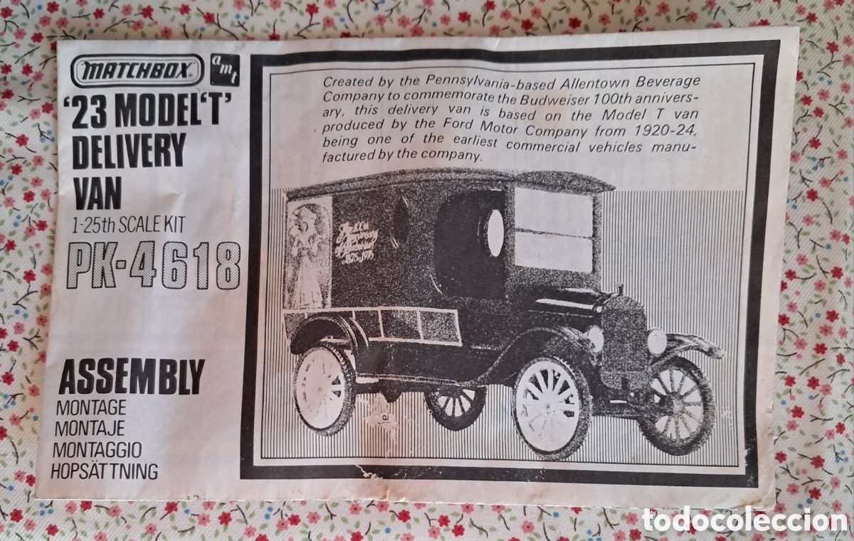 Maquetas: Matchbox maqueta coche 23 Model T Delivery Van escala 1/25. Pk 4618