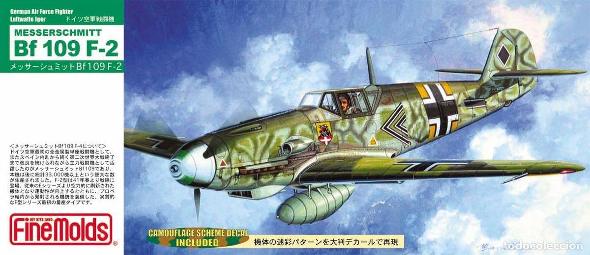 Maquetas: FINEMOLDS - Messerschmitt Bf 109 F-2 German Air Force Fighter Luftwaffe Jger 1/72 FL1
