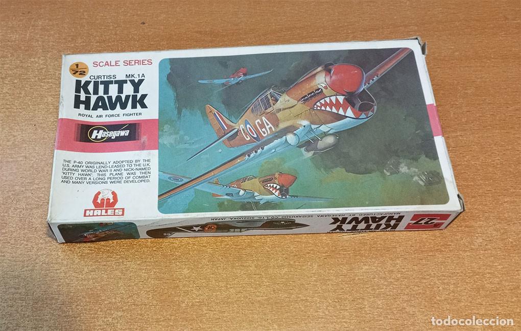 Maquetas: Caza Curtiss P-40E &rdquo;Kittyhawk&rdquo; de Hasegawa a 1/72 (Vintage, 1977)