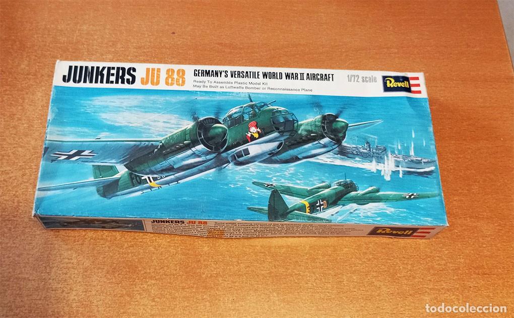 Maquetas: Bombardero alem&aacute;n Junkers JU 88A/D de Revell a 1/72 (Vintage, 1967)