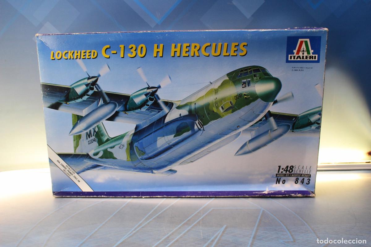 Maquetas: Italeri 843, Lockheed C-130 Hercules. 1/48. Avi&oacute;n cuatrimotor estadounidense 60's .