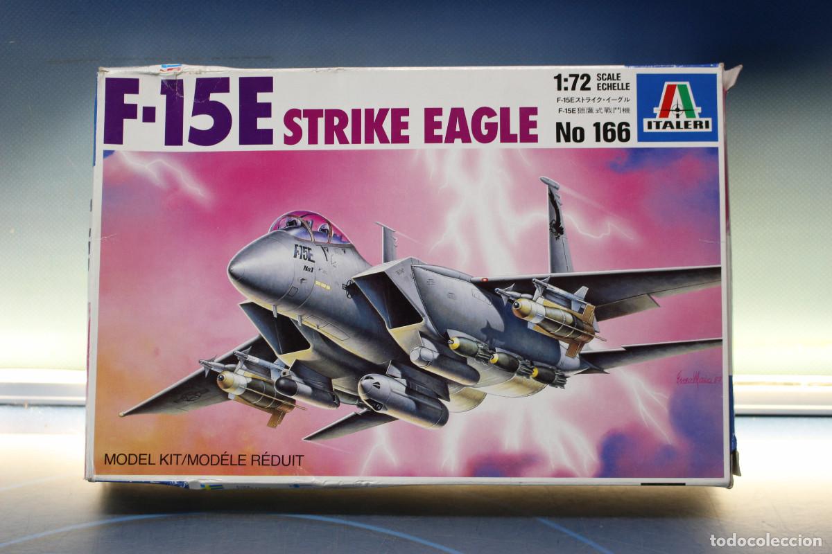 Maquetas: Italeri 166, F-15E Strike Eagle. 1/72. Avi&oacute;n, caza USA, 70's.