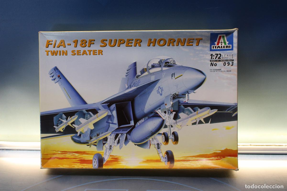 Maquetas: Italeri 093, F/4 18F twin seater Super hornet. 1/72. Avi&oacute;n, F18, USA.