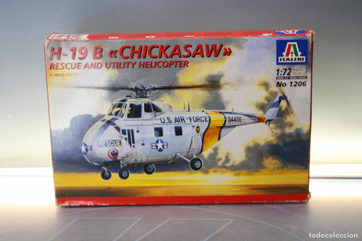 Maquetas: Italeri 1206, H-19B Chicksaw rescue and utility helicopter. 1/72. Helic&oacute;ptero, Sikorsky, USA, 40's.