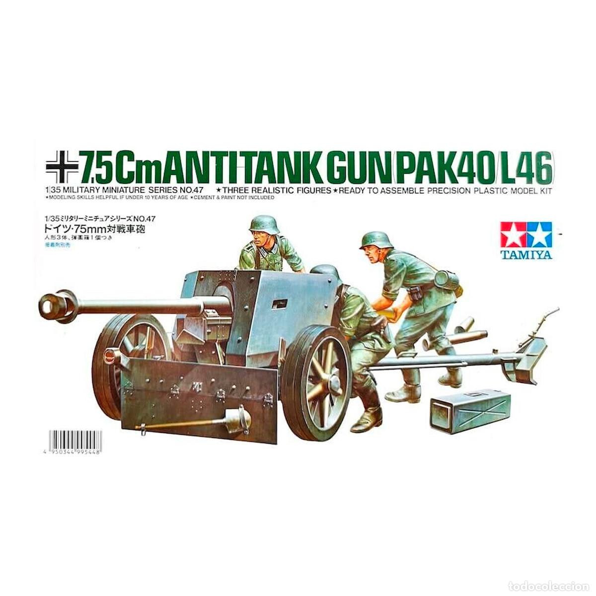 Maquetas: Maqueta Tamiya Escala 1/35 German 75mm Antitank Gun PaK40
