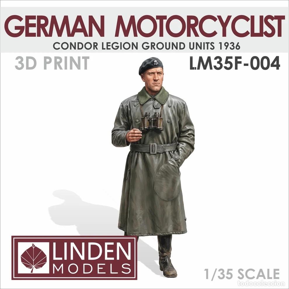 Maquetas: Linden Models - Motorista Alem&aacute;n Legi&oacute;n C&oacute;ndor (1936) 1/35 LM35F-004