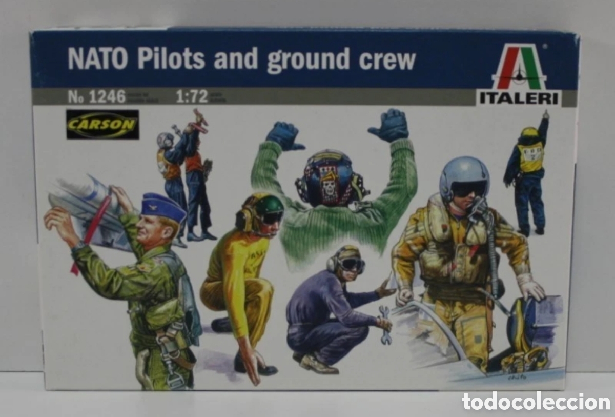 Models: ITALERI NATO PILOTS AND GROUND CREW ESCALA 1/72 SET INCOMPLETO