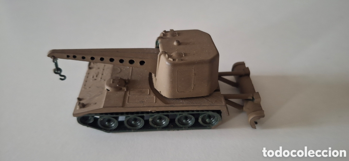 Maquetas: Tanque T-120 veh&iacute;culo grua y pala T120 USA ref. 4032, Eko H0 1/87, original a&ntilde;os 70
