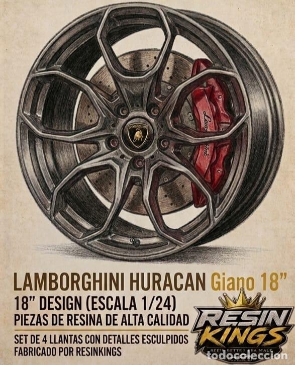 Maquetas: Resin Kings - Llantas Lamborghini Hurac&aacute;n Giano 18&rdquo; 1/24 RK28