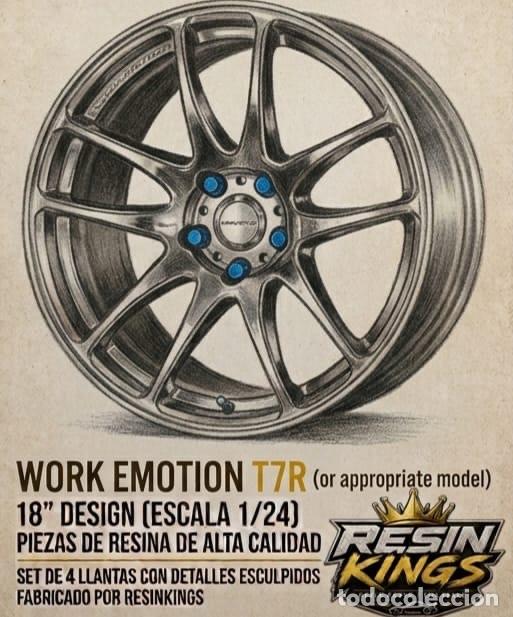 Maquetas: Resin Kings - Llantas Work Emotion T7R 18&rdquo; 1/24 RK27