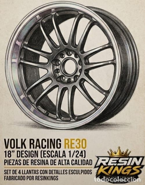 Maquetas: Resin Kings - Llantas Volk Racing RE30 18&rdquo; 1/24 RK27
