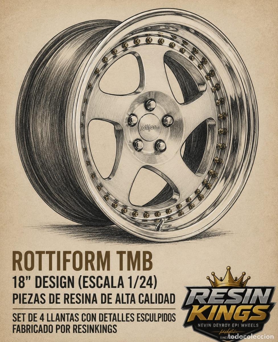 Maquetas: Resin Kings - Llantas Rottiform TMB 18&rdquo; 1/24 RK21
