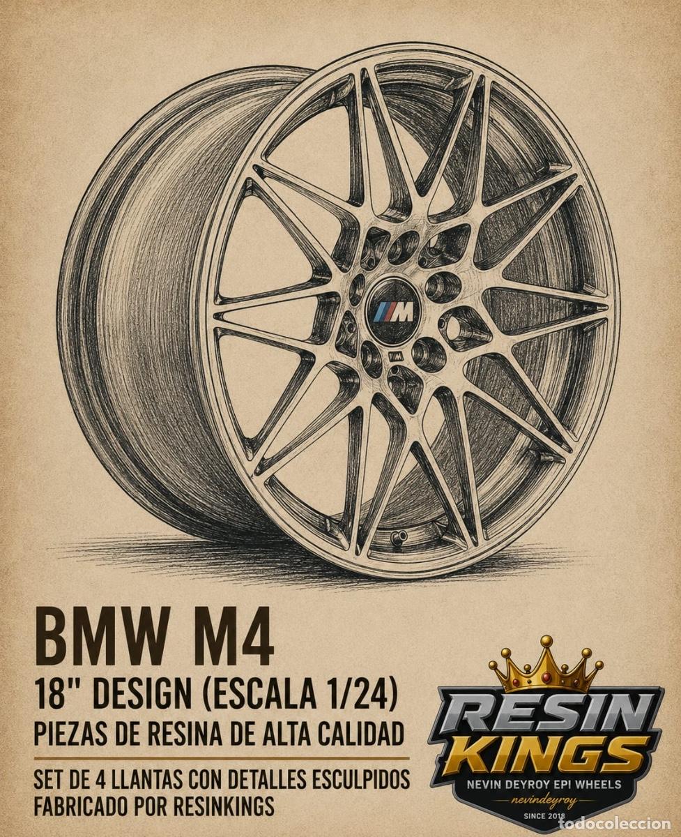 Macchiette: Resin Kings - Llantas BMW M4 18&rdquo; 1/24 RK17