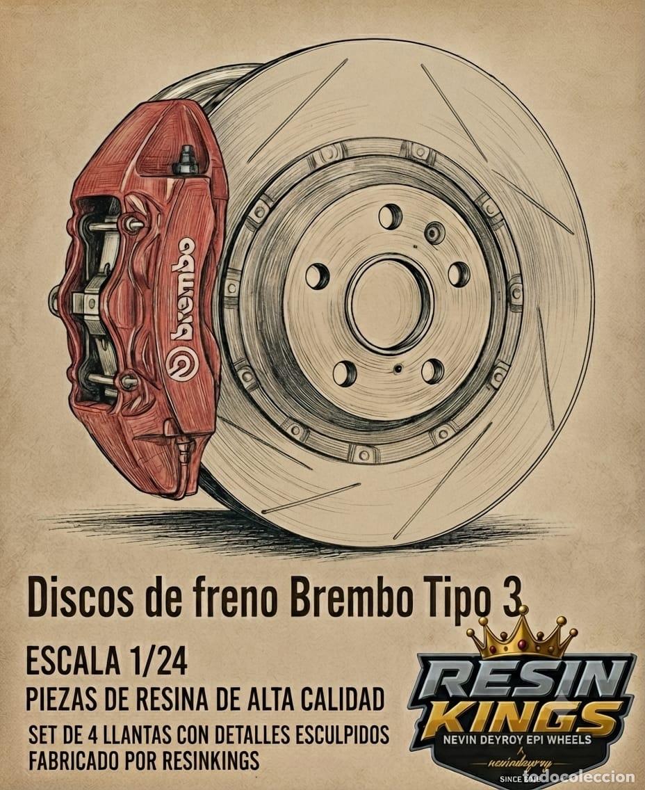 Macchiette: Resin Kings - Discos de freno Brembo Tipo 3 1/24 RK15