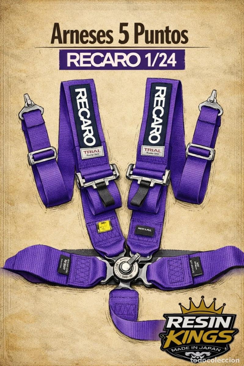 Maquetas: Resin Kings - Arn&eacute;s 5 Puntos Recaro morado 1/24 RK9