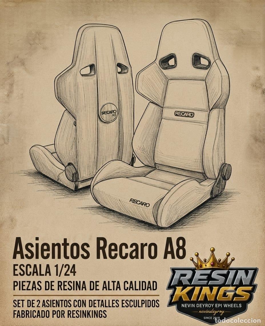 Maquetas: Resin Kings - Asientos Recaro A8 1/24 RK4