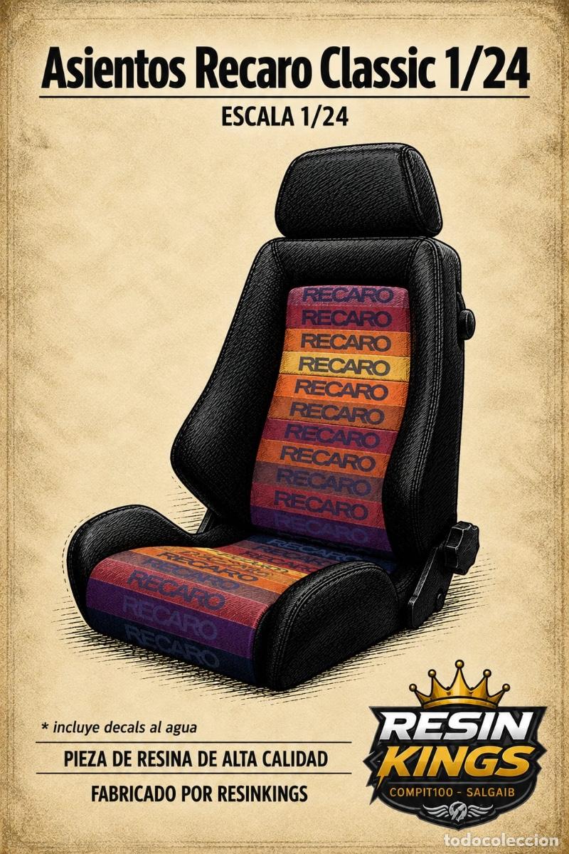 Maquetas: Resin Kings - Asientos Recaro Classic 1/24 RK1
