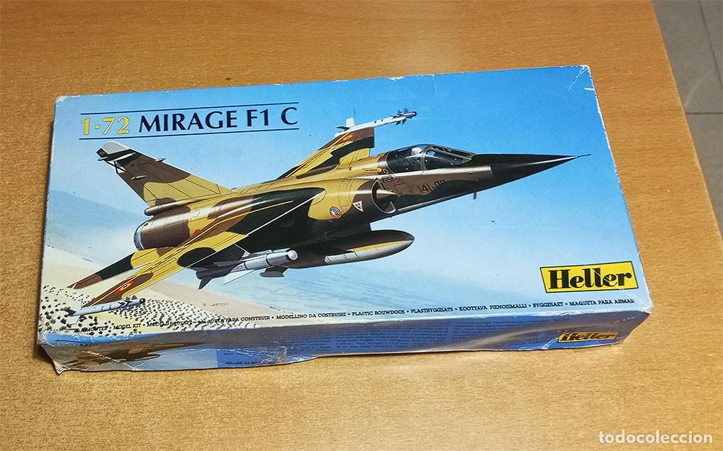 Maquetas: Caza franc&eacute;s Dassault Mirage F1 C de Heller a escala 1/72 (calcas espa&ntilde;olas)
