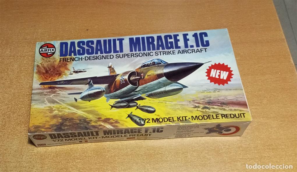 Maquetas: Caza franc&eacute;s Dassault Mirage F1C de Airfix a 1/72 (Vintage)