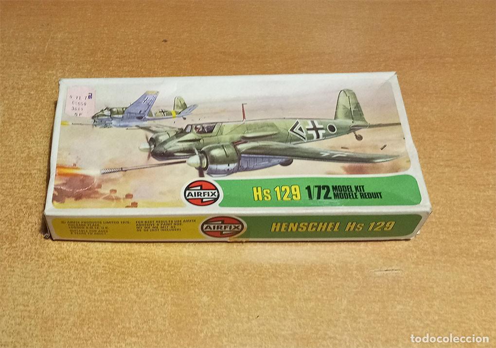 Maquetas: Avi&oacute;n de ataque alem&aacute;n Henschel Hs 129 de Airfix a 1/72 (Vintage)