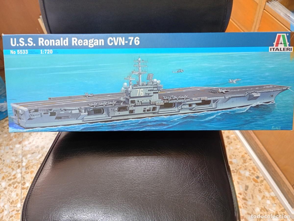 Maquetas: Maqueta Italeri Portaviones USS Ronald Reagan. Escala 1/720 Precintado