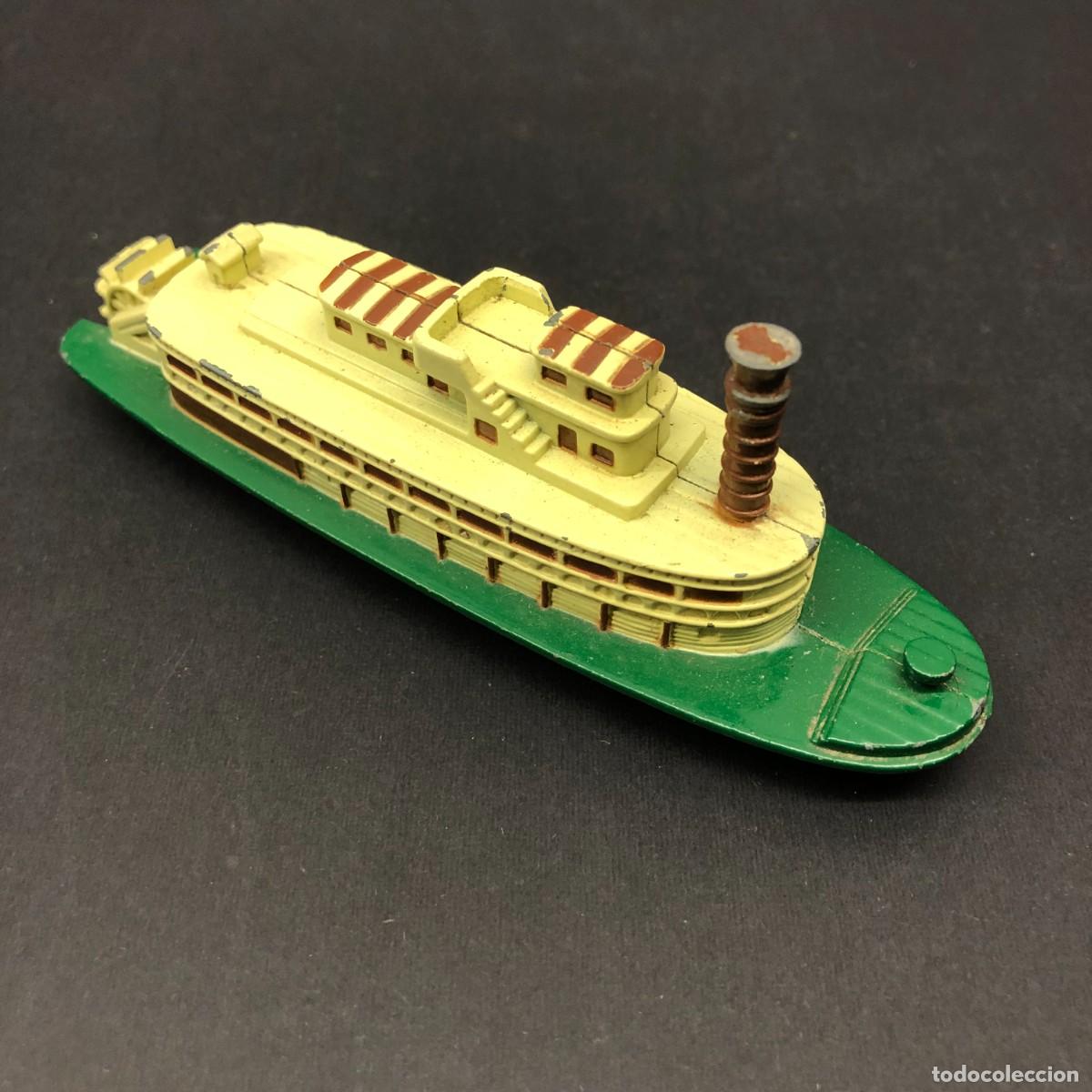 Maquetas: BARCO DE JUGUETE - BARCO DE VAPOR - PILEN - 12,5 X 3,5 X 4,5 CM / 21