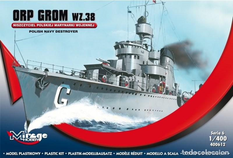 Maquetas: MIRAGE - 1/400 ORP GROM wz. 38 1/400 40012