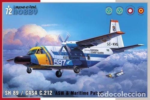 Maquetas: SPECIAL HOBBY - SH 89 / CASA C.212 'ASW & Maritime Patrol' CON CALCAS ESPA&Ntilde;OLAS 1/72 72402