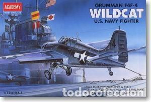 Maquetas: ACADEMY - Grumman F4F-4 Wildcat U.S. Navy Fighter 1/72 1650